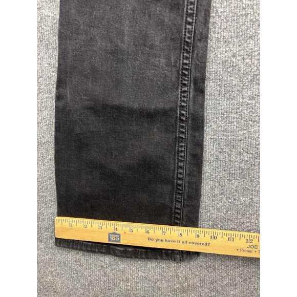 Shyanne Bootcut Jeans Women's 32 Black Denim Stretch Mid Rise 5 Pocket Ankle - Picture 6 of 9